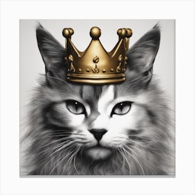 King Cat Canvas Print