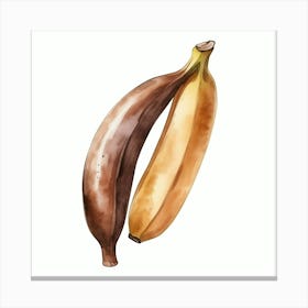 Watercolor Bananas 1 Canvas Print