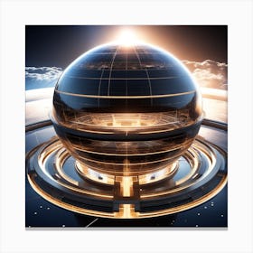 Futuristic Spaceship 47 Canvas Print