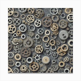 Gears Background 10 Canvas Print