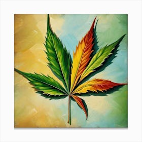 Marijuana Leaf 6 Canvas Print