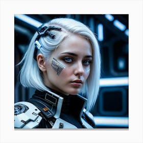 Futuristic Girl 33 Canvas Print