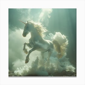 Lena1987 A Transluscent White Unicorn Floating Above The Grou 70b05627 8271 48a8 9a5e 7b59494c88ff 0 Canvas Print