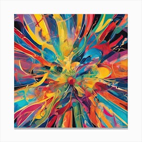 Abstract Painting, Radiant Canvas Print