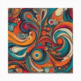 Abstract Swirls 1 Canvas Print