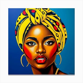 Afro-American Woman 1 Canvas Print