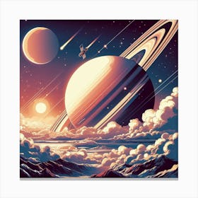 view of planets Canvas Print
