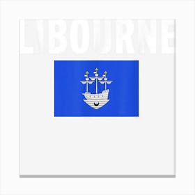 Libourne Flag National France Pride Gift Canvas Print