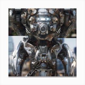 Futuristic Robot 138 Canvas Print