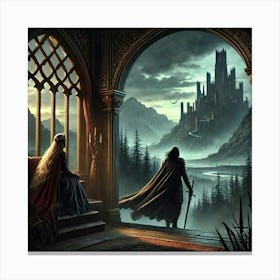 A Tense Scene In Queen Sorath Converted Canvas Print