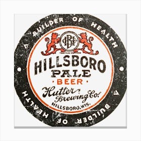 Hillsboro Beer Canvas Print