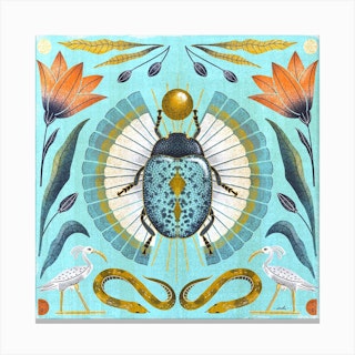 Egyptian Scarab Canvas Print