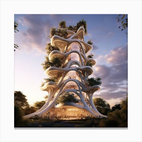 Tree Tower Canvas Print