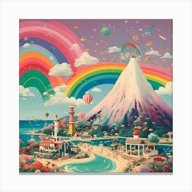 Rainbow Island Canvas Print