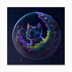 Cat Galaxy (30) Canvas Print