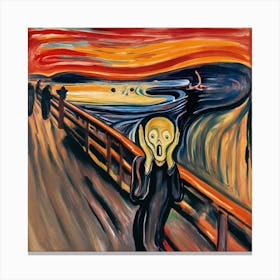 The Scream By Edvard Munch Canvas Print