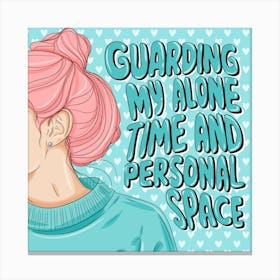 Guarding Alone My Time Canvas Print