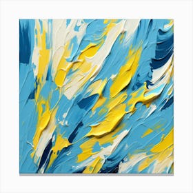 Abstract Of Blue And Yellow 1 Canvas Print