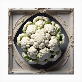 Cauliflower In A Frame 7 Canvas Print