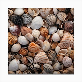 Sea Shells Background 6 Canvas Print