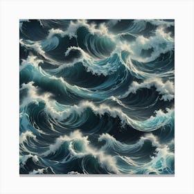 Ocean Waves 33 Canvas Print