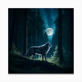 Majestic Nighttime Wanderer Canvas Print