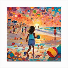 Beach time Canvas Print