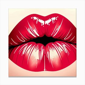 Red Lips Canvas Print