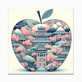 Apple In Japan Canvas Print