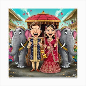 Indian Wedding 1 Canvas Print