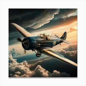 Wwii Fighter Plane Canvas Print