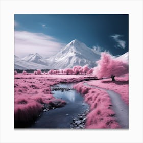 Pink Landscape Canvas Print