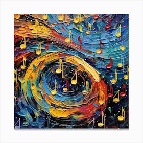 Music Notes 8 Canvas Print