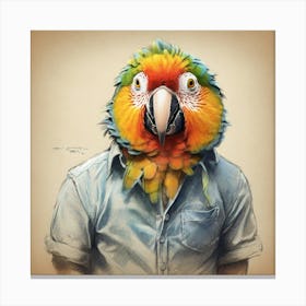 Parrot 40 Canvas Print