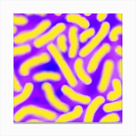 Purple And Yellow Bacteria Canvas Print