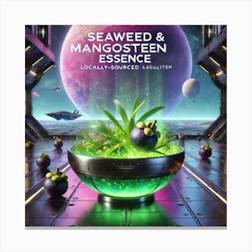 Seaweed Mangosteen Essence Scifi Canvas Print