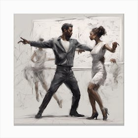 Dancers Canvas Print