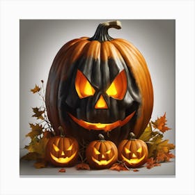 Halloween Pumpkins 6 Canvas Print