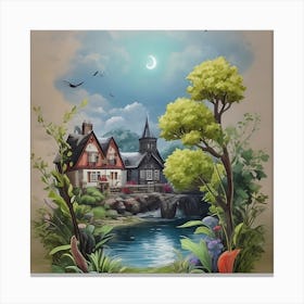 Fairytale House Canvas Print