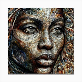 Mosaic Woman Canvas Print