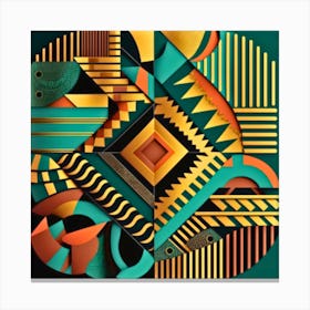 Abstract Geometric Pattern Canvas Print