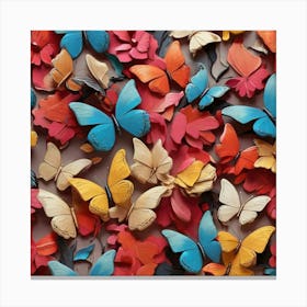 Butterfly Collage Canvas Print