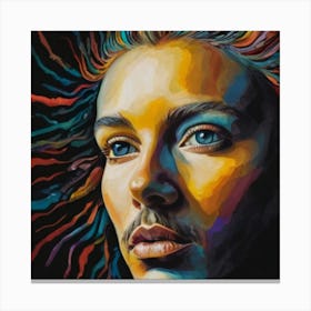 Woman With Dreadlocks Canvas Print