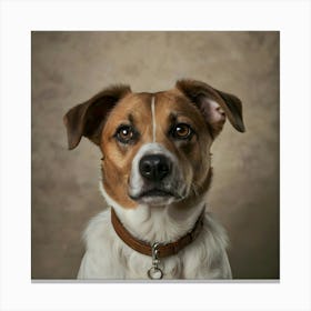 Portrait Of A Dog Canvas Print