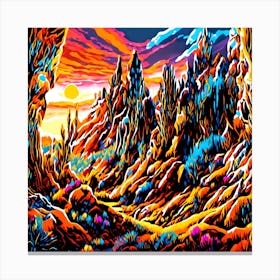 Desert Landscape Canvas Print