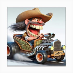 Hillbilly Funny Car 4 Canvas Print