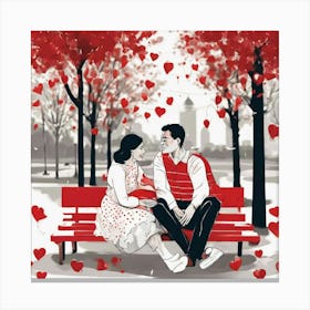 Valentine'S Day Canvas Print