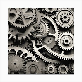 Gears And Gears 6 Canvas Print