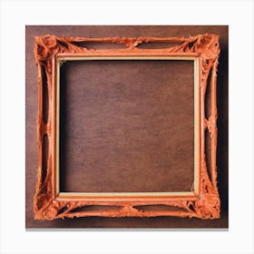 Orange Picture Frame 1 Canvas Print