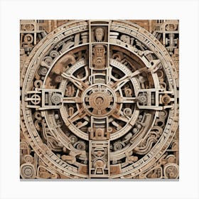 Mayan internal mechanics Canvas Print